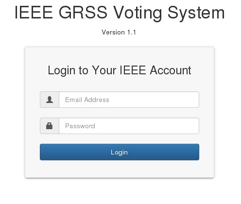 Evote System IEEE GRSS eVote System: Administrator's Manual